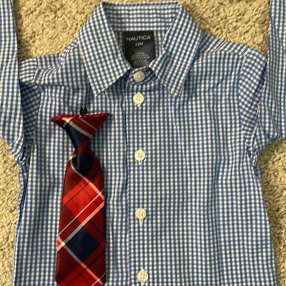 Nautica Baby Boys 4-Pc. Jacket, Shirt, Pants & Necktie Set - Picture 5 of 8